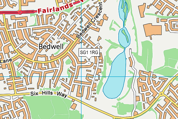 SG1 1RG map - OS VectorMap District (Ordnance Survey) SG1 1RG map - OS VectorMap District (Ordnance Survey)