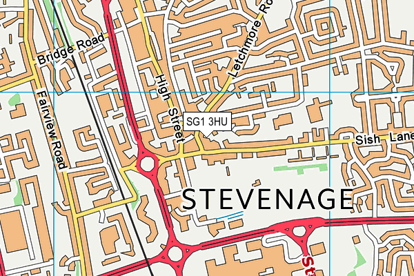 SG1 3HU map - OS VectorMap District (Ordnance Survey) SG1 3HU map - OS VectorMap District (Ordnance Survey)