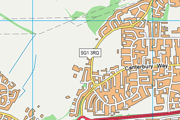 SG1 3RQ map - OS VectorMap District (Ordnance Survey) SG1 3RQ map - OS VectorMap District (Ordnance Survey)
