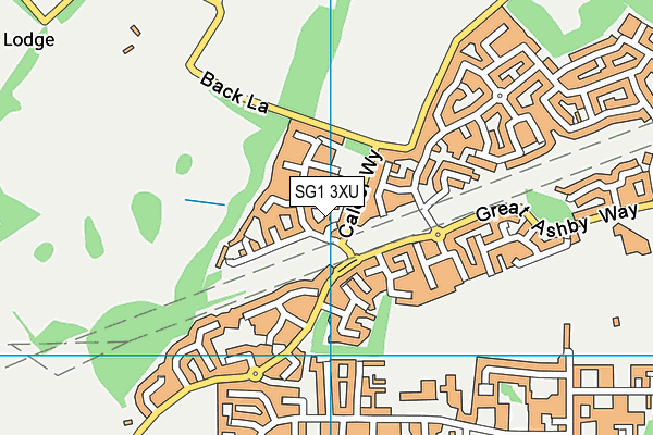 SG1 3XU map - OS VectorMap District (Ordnance Survey) SG1 3XU map - OS VectorMap District (Ordnance Survey)