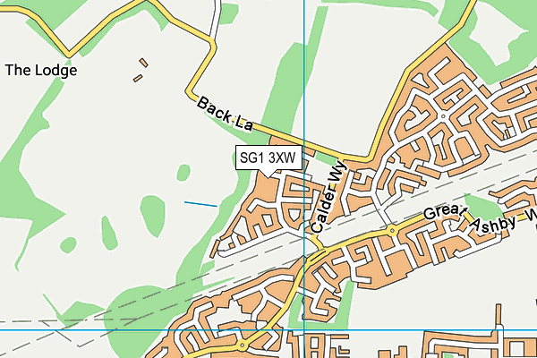 SG1 3XW map - OS VectorMap District (Ordnance Survey) SG1 3XW map - OS VectorMap District (Ordnance Survey)
