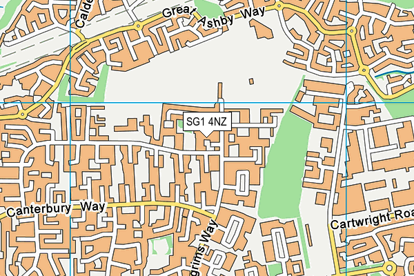 SG1 4NZ map - OS VectorMap District (Ordnance Survey) SG1 4NZ map - OS VectorMap District (Ordnance Survey)