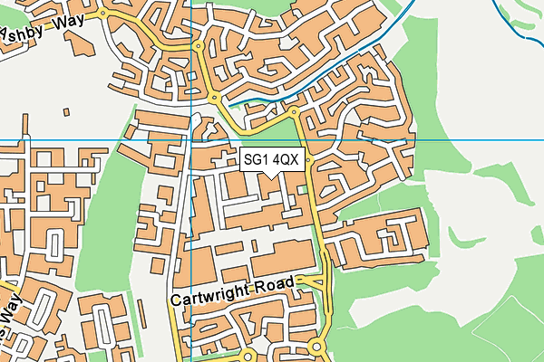 SG1 4QX map - OS VectorMap District (Ordnance Survey) SG1 4QX map - OS VectorMap District (Ordnance Survey)
