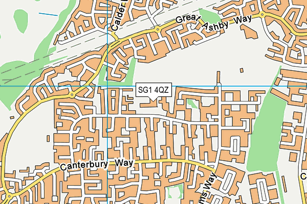 SG1 4QZ map - OS VectorMap District (Ordnance Survey) SG1 4QZ map - OS VectorMap District (Ordnance Survey)