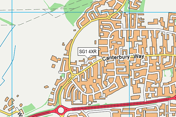 SG1 4XR map - OS VectorMap District (Ordnance Survey) SG1 4XR map - OS VectorMap District (Ordnance Survey)
