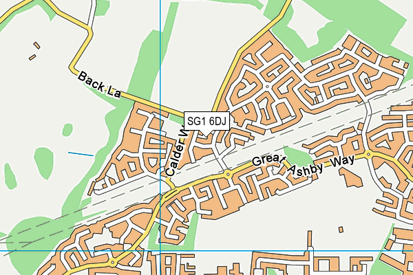 SG1 6DJ map - OS VectorMap District (Ordnance Survey) SG1 6DJ map - OS VectorMap District (Ordnance Survey)