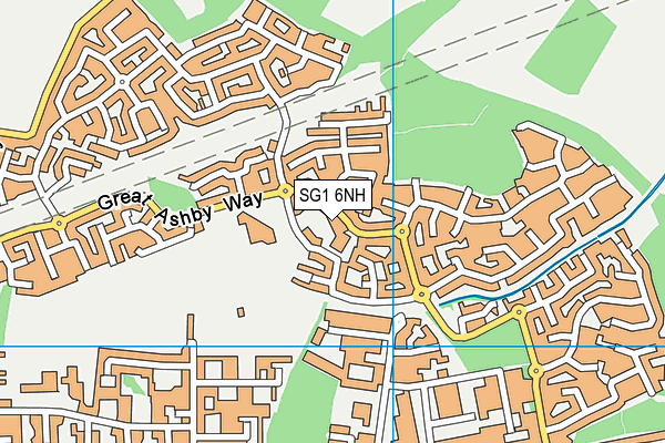 SG1 6NH map - OS VectorMap District (Ordnance Survey) SG1 6NH map - OS VectorMap District (Ordnance Survey)
