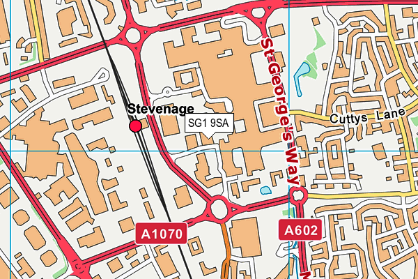 SG1 9SA map - OS VectorMap District (Ordnance Survey) SG1 9SA map - OS VectorMap District (Ordnance Survey)