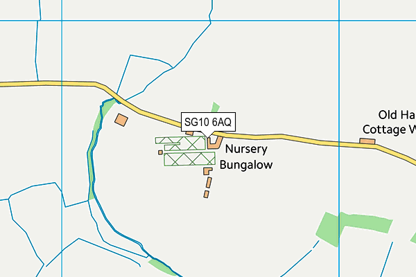 SG10 6AQ map - OS VectorMap District (Ordnance Survey)