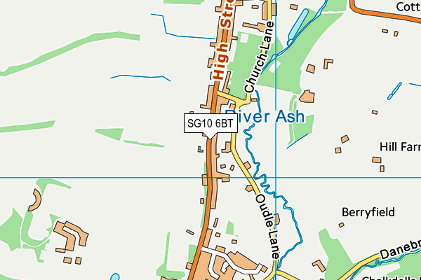 SG10 6BT map - OS VectorMap District (Ordnance Survey) SG10 6BT map - OS VectorMap District (Ordnance Survey)