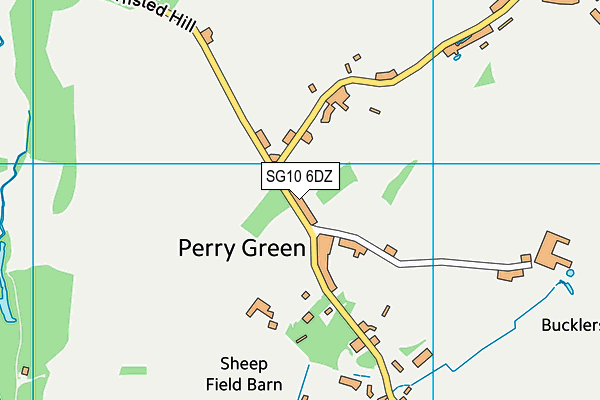 SG10 6DZ map - OS VectorMap District (Ordnance Survey) SG10 6DZ map - OS VectorMap District (Ordnance Survey)