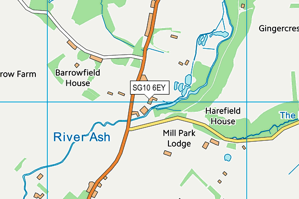 SG10 6EY map - OS VectorMap District (Ordnance Survey)