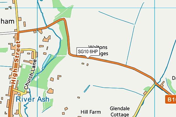 SG10 6HP map - OS VectorMap District (Ordnance Survey) SG10 6HP map - OS VectorMap District (Ordnance Survey)