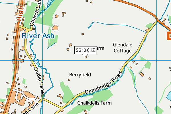 SG10 6HZ map - OS VectorMap District (Ordnance Survey)