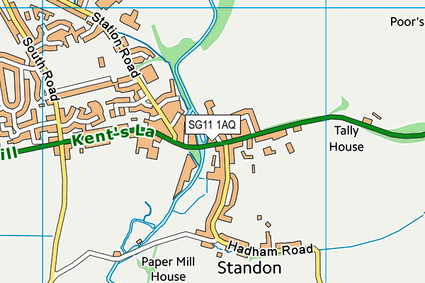 SG11 1AQ map - OS VectorMap District (Ordnance Survey) SG11 1AQ map - OS VectorMap District (Ordnance Survey)