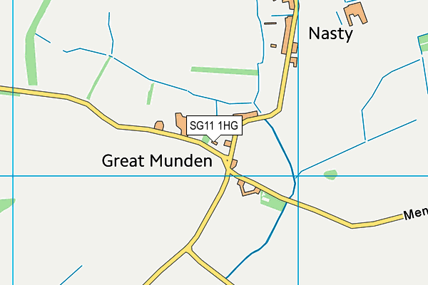 SG11 1HG map - OS VectorMap District (Ordnance Survey) SG11 1HG map - OS VectorMap District (Ordnance Survey)
