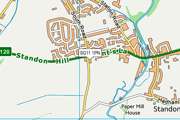 SG11 1PN map - OS VectorMap District (Ordnance Survey) SG11 1PN map - OS VectorMap District (Ordnance Survey)