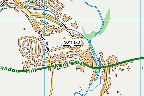 SG11 1XD map - OS VectorMap District (Ordnance Survey) SG11 1XD map - OS VectorMap District (Ordnance Survey)