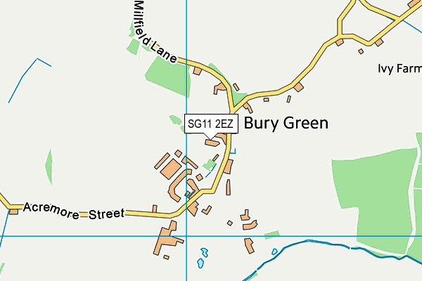 SG11 2EZ map - OS VectorMap District (Ordnance Survey) SG11 2EZ map - OS VectorMap District (Ordnance Survey)