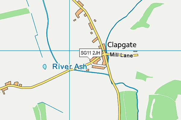 SG11 2JH map - OS VectorMap District (Ordnance Survey) SG11 2JH map - OS VectorMap District (Ordnance Survey)