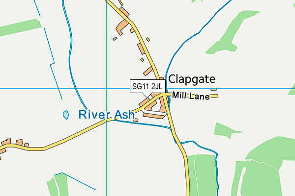 SG11 2JL map - OS VectorMap District (Ordnance Survey)