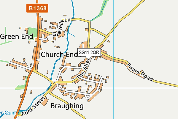 SG11 2QR map - OS VectorMap District (Ordnance Survey) SG11 2QR map - OS VectorMap District (Ordnance Survey)