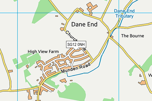 SG12 0NH map - OS VectorMap District (Ordnance Survey) SG12 0NH map - OS VectorMap District (Ordnance Survey)