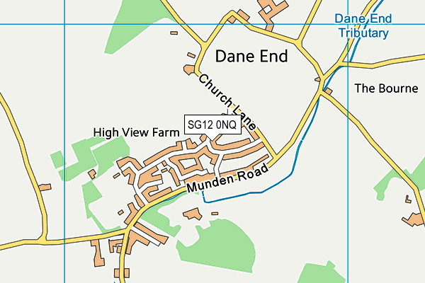 SG12 0NQ map - OS VectorMap District (Ordnance Survey) SG12 0NQ map - OS VectorMap District (Ordnance Survey)