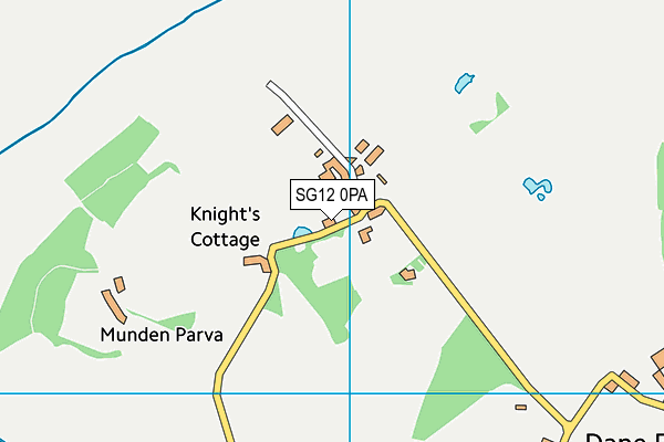 SG12 0PA map - OS VectorMap District (Ordnance Survey) SG12 0PA map - OS VectorMap District (Ordnance Survey)