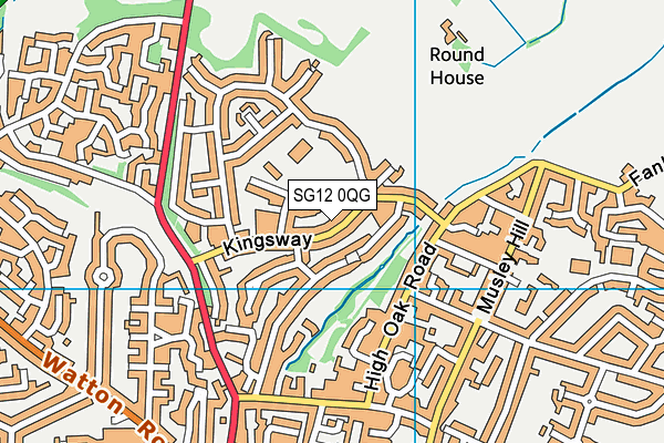 SG12 0QG map - OS VectorMap District (Ordnance Survey) SG12 0QG map - OS VectorMap District (Ordnance Survey)