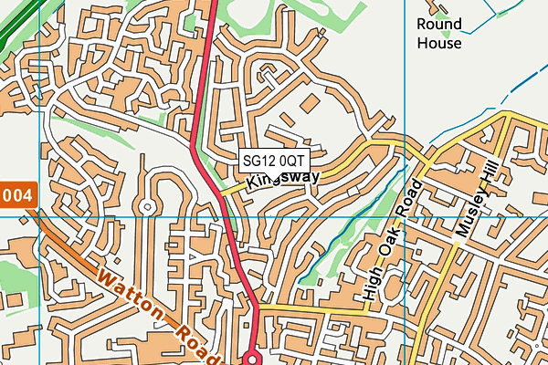 SG12 0QT map - OS VectorMap District (Ordnance Survey) SG12 0QT map - OS VectorMap District (Ordnance Survey)
