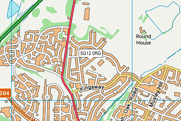 SG12 0RG map - OS VectorMap District (Ordnance Survey) SG12 0RG map - OS VectorMap District (Ordnance Survey)