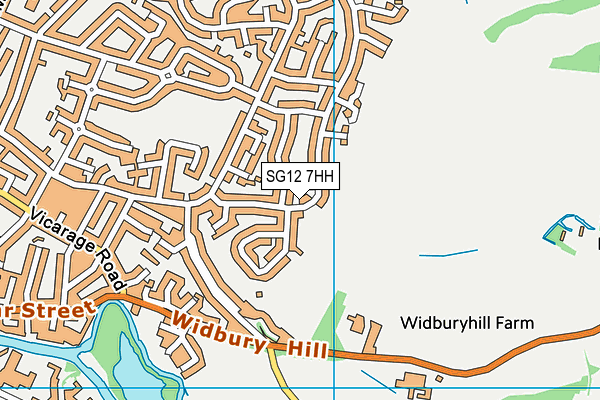 SG12 7HH map - OS VectorMap District (Ordnance Survey) SG12 7HH map - OS VectorMap District (Ordnance Survey)