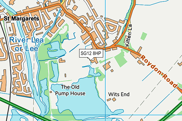 SG12 8HP map - OS VectorMap District (Ordnance Survey) SG12 8HP map - OS VectorMap District (Ordnance Survey)