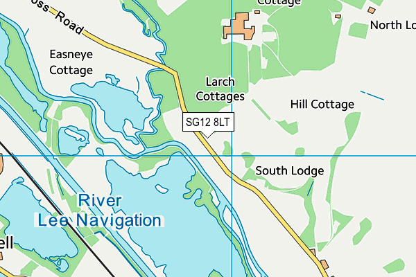 SG12 8LT map - OS VectorMap District (Ordnance Survey) SG12 8LT map - OS VectorMap District (Ordnance Survey)