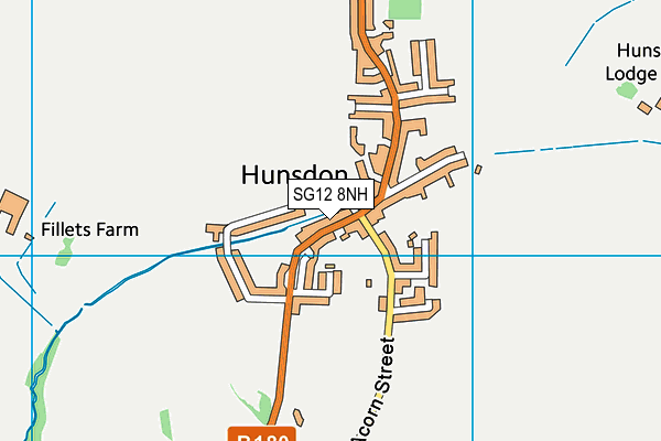 SG12 8NH map - OS VectorMap District (Ordnance Survey) SG12 8NH map - OS VectorMap District (Ordnance Survey)