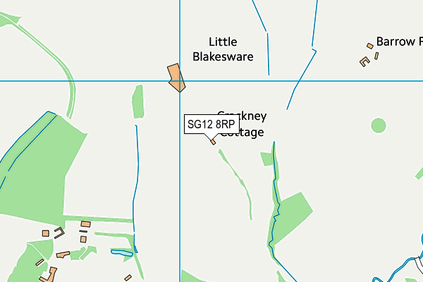 SG12 8RP map - OS VectorMap District (Ordnance Survey) SG12 8RP map - OS VectorMap District (Ordnance Survey)