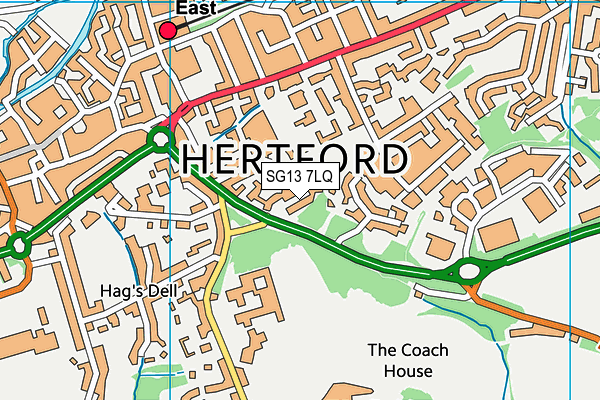 SG13 7LQ map - OS VectorMap District (Ordnance Survey) SG13 7LQ map - OS VectorMap District (Ordnance Survey)