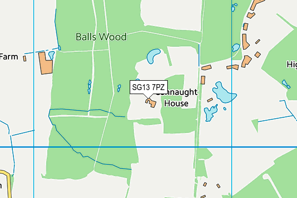 SG13 7PZ map - OS VectorMap District (Ordnance Survey) SG13 7PZ map - OS VectorMap District (Ordnance Survey)