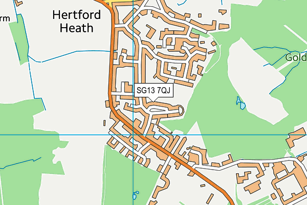 SG13 7QJ map - OS VectorMap District (Ordnance Survey) SG13 7QJ map - OS VectorMap District (Ordnance Survey)