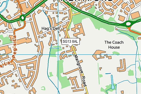 SG13 8AL map - OS VectorMap District (Ordnance Survey) SG13 8AL map - OS VectorMap District (Ordnance Survey)