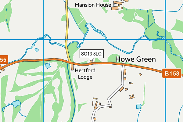 SG13 8LQ map - OS VectorMap District (Ordnance Survey) SG13 8LQ map - OS VectorMap District (Ordnance Survey)