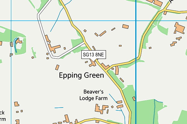 SG13 8NE map - OS VectorMap District (Ordnance Survey) SG13 8NE map - OS VectorMap District (Ordnance Survey)
