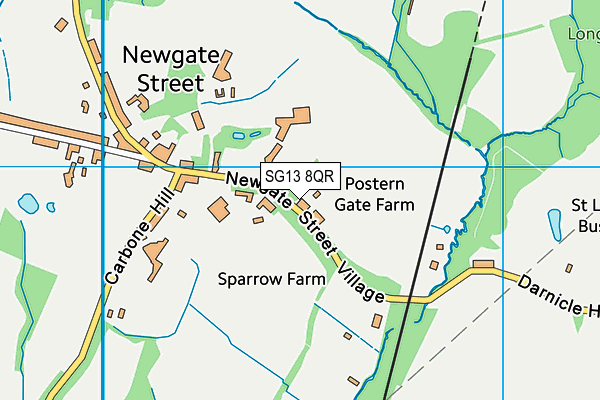 SG13 8QR map - OS VectorMap District (Ordnance Survey) SG13 8QR map - OS VectorMap District (Ordnance Survey)