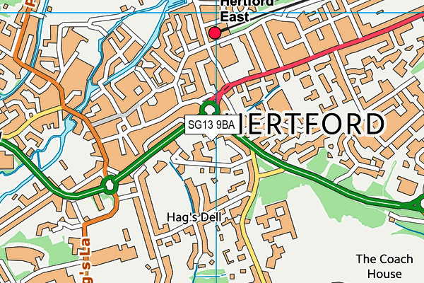 SG13 9BA map - OS VectorMap District (Ordnance Survey) SG13 9BA map - OS VectorMap District (Ordnance Survey)