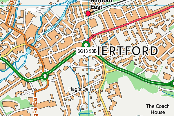 SG13 9BB map - OS VectorMap District (Ordnance Survey) SG13 9BB map - OS VectorMap District (Ordnance Survey)