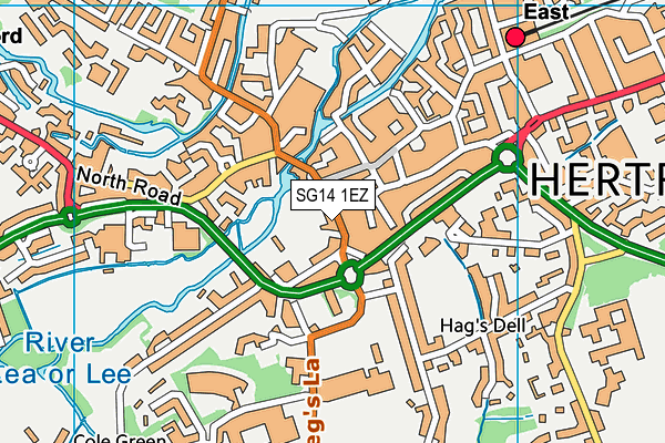 SG14 1EZ map - OS VectorMap District (Ordnance Survey) SG14 1EZ map - OS VectorMap District (Ordnance Survey)
