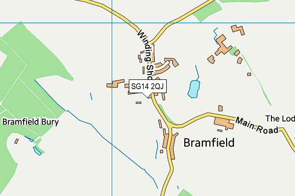 SG14 2QJ map - OS VectorMap District (Ordnance Survey) SG14 2QJ map - OS VectorMap District (Ordnance Survey)