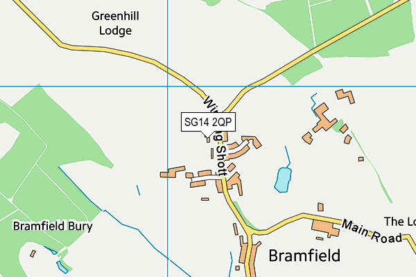 SG14 2QP map - OS VectorMap District (Ordnance Survey) SG14 2QP map - OS VectorMap District (Ordnance Survey)