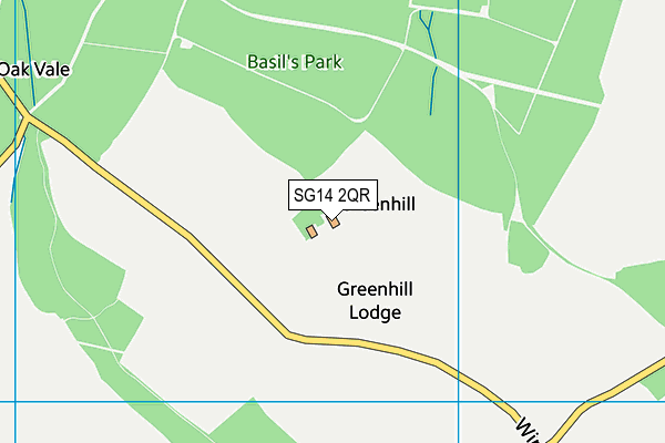 SG14 2QR map - OS VectorMap District (Ordnance Survey) SG14 2QR map - OS VectorMap District (Ordnance Survey)